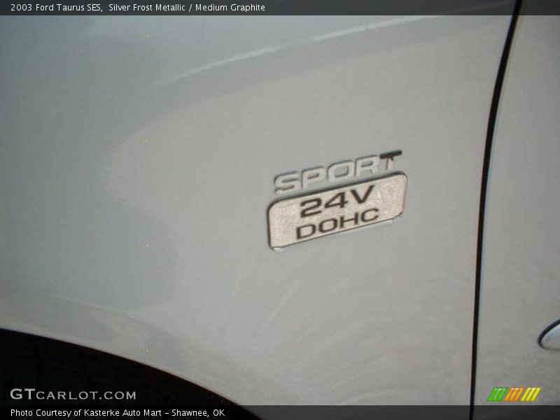 Silver Frost Metallic / Medium Graphite 2003 Ford Taurus SES