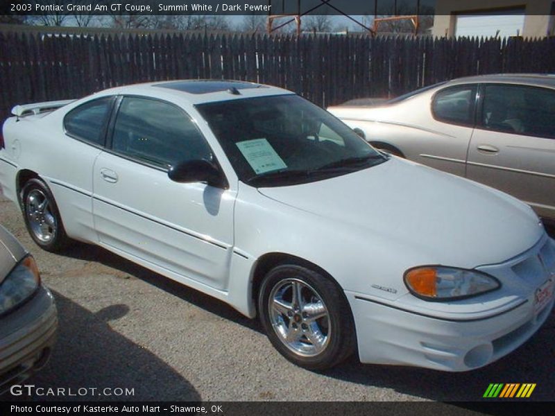 Summit White / Dark Pewter 2003 Pontiac Grand Am GT Coupe