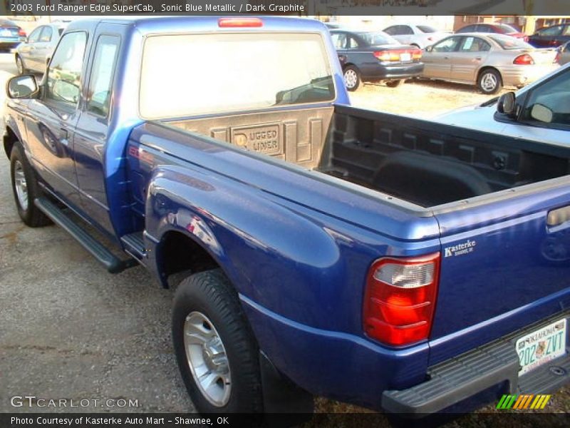 Sonic Blue Metallic / Dark Graphite 2003 Ford Ranger Edge SuperCab