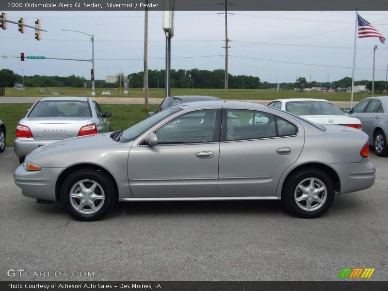 Silvermist / Pewter 2000 Oldsmobile Alero GL Sedan