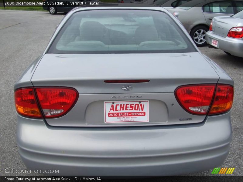 Silvermist / Pewter 2000 Oldsmobile Alero GL Sedan