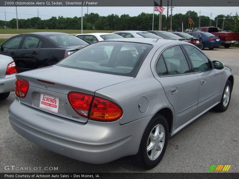 Silvermist / Pewter 2000 Oldsmobile Alero GL Sedan