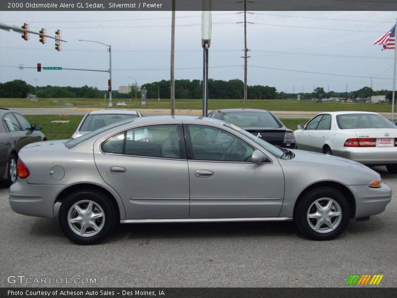 Silvermist / Pewter 2000 Oldsmobile Alero GL Sedan