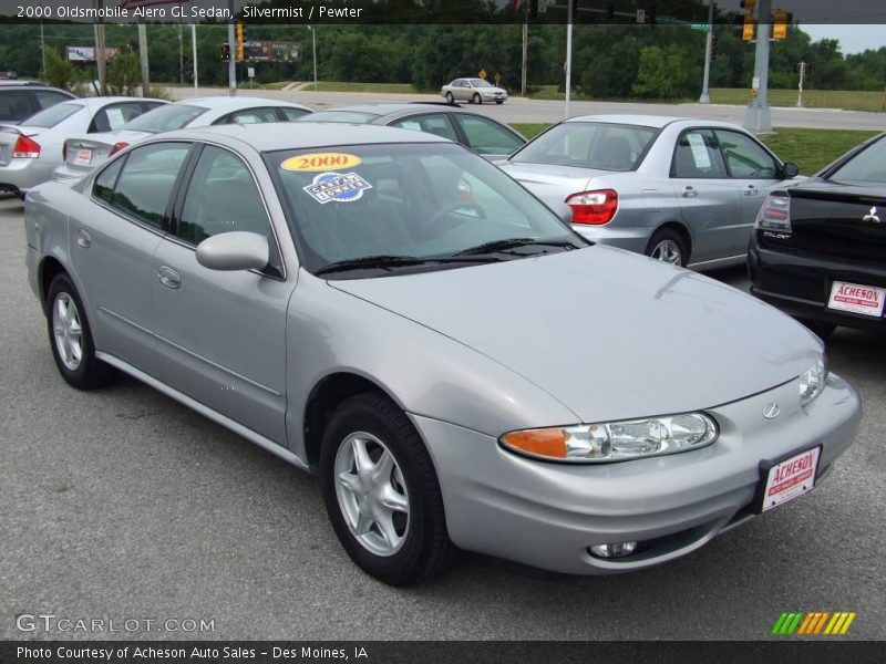 Silvermist / Pewter 2000 Oldsmobile Alero GL Sedan