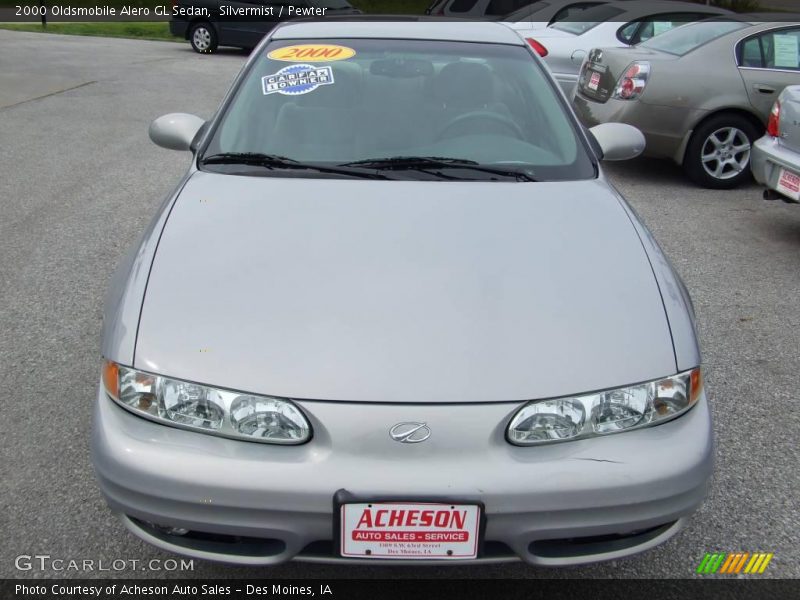 Silvermist / Pewter 2000 Oldsmobile Alero GL Sedan