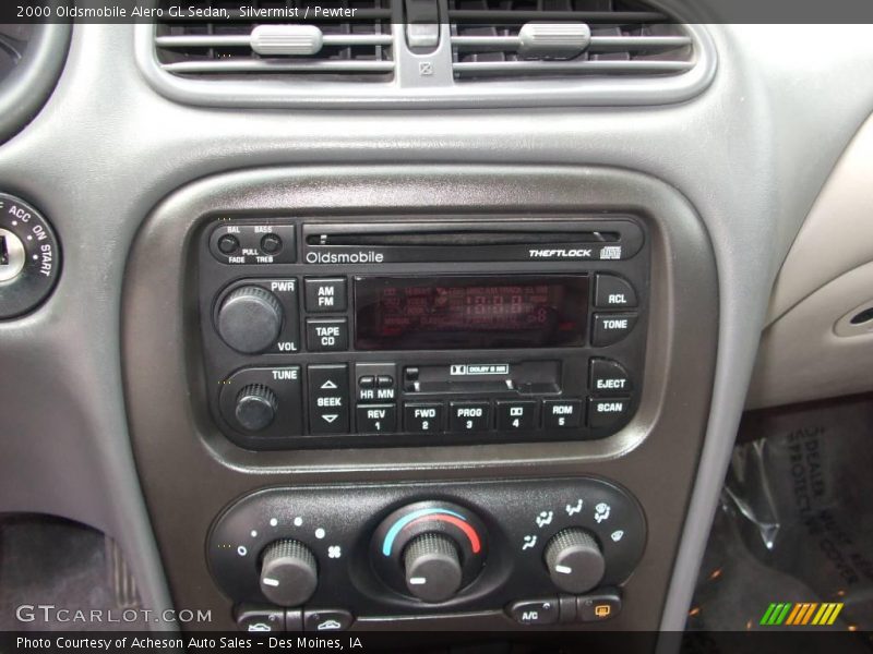 Silvermist / Pewter 2000 Oldsmobile Alero GL Sedan