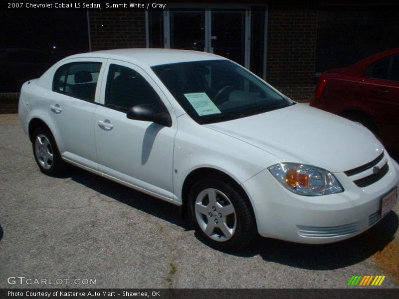 Summit White / Gray 2007 Chevrolet Cobalt LS Sedan