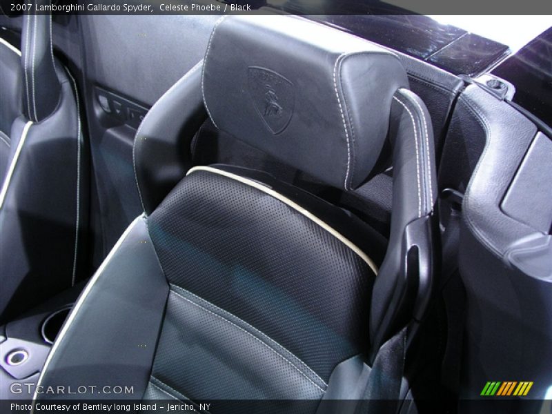 Celeste Phoebe / Black 2007 Lamborghini Gallardo Spyder