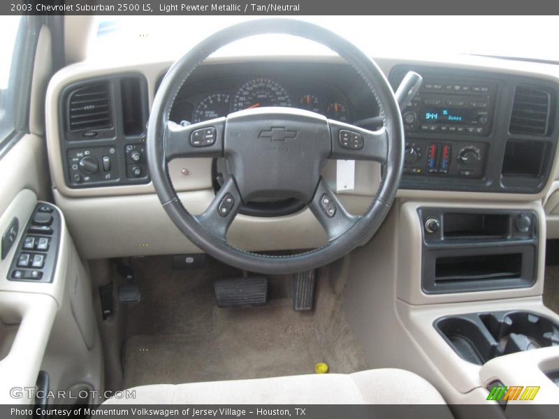 Light Pewter Metallic / Tan/Neutral 2003 Chevrolet Suburban 2500 LS