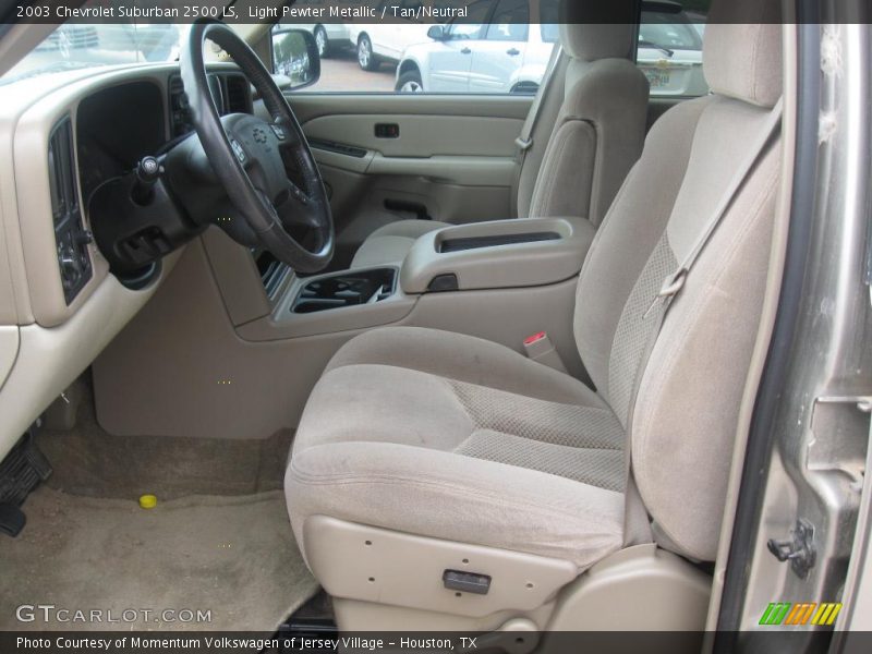 Light Pewter Metallic / Tan/Neutral 2003 Chevrolet Suburban 2500 LS