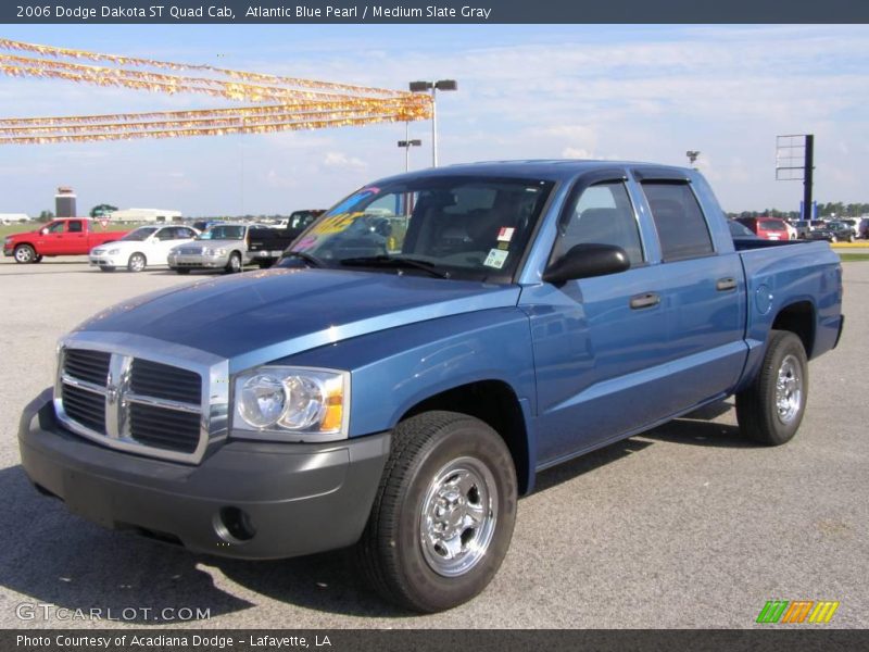 Atlantic Blue Pearl / Medium Slate Gray 2006 Dodge Dakota ST Quad Cab