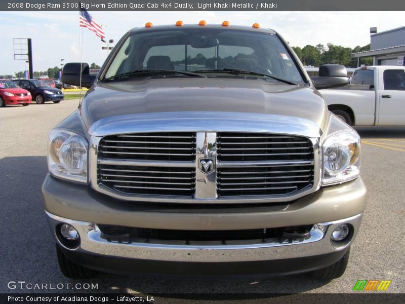 Light Khaki Metallic / Khaki 2008 Dodge Ram 3500 Big Horn Edition Quad Cab 4x4 Dually