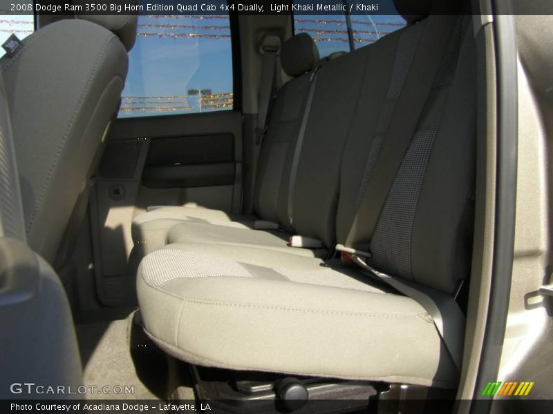 Light Khaki Metallic / Khaki 2008 Dodge Ram 3500 Big Horn Edition Quad Cab 4x4 Dually