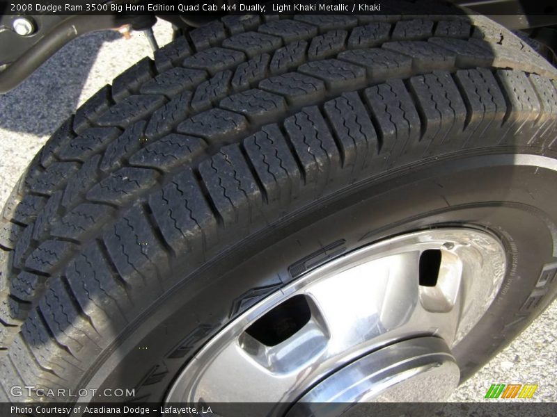 Light Khaki Metallic / Khaki 2008 Dodge Ram 3500 Big Horn Edition Quad Cab 4x4 Dually