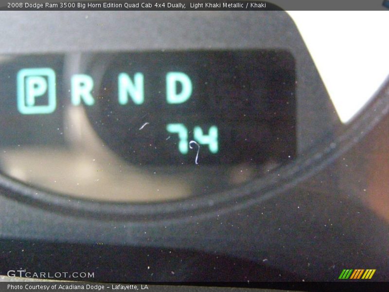 Light Khaki Metallic / Khaki 2008 Dodge Ram 3500 Big Horn Edition Quad Cab 4x4 Dually