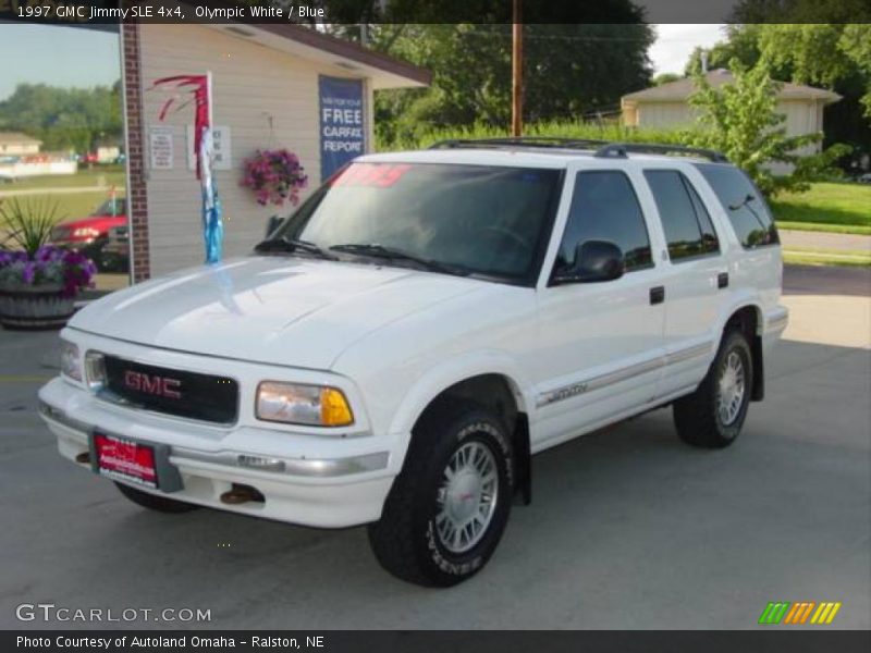 Olympic White / Blue 1997 GMC Jimmy SLE 4x4