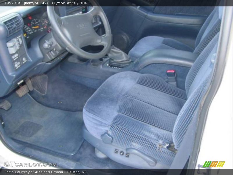 Olympic White / Blue 1997 GMC Jimmy SLE 4x4