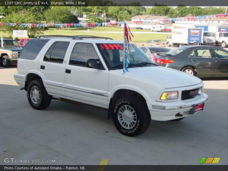 Olympic White / Blue 1997 GMC Jimmy SLE 4x4