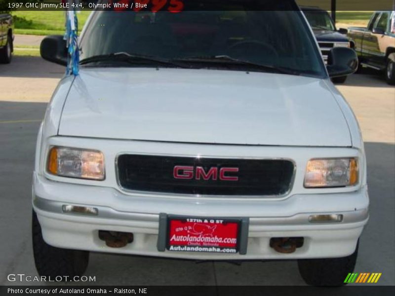 Olympic White / Blue 1997 GMC Jimmy SLE 4x4