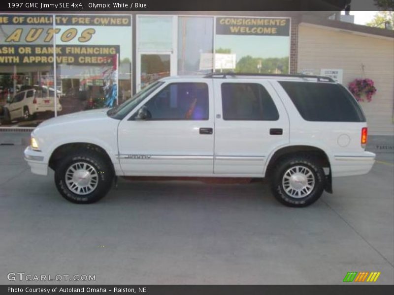 Olympic White / Blue 1997 GMC Jimmy SLE 4x4