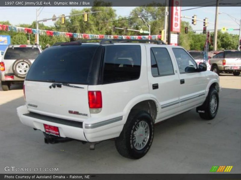 Olympic White / Blue 1997 GMC Jimmy SLE 4x4
