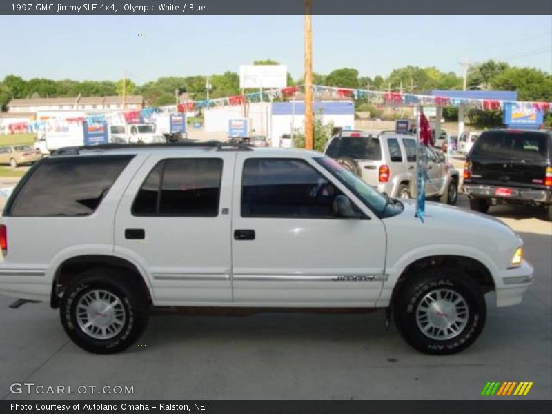 Olympic White / Blue 1997 GMC Jimmy SLE 4x4
