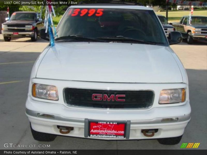 Olympic White / Blue 1997 GMC Jimmy SLE 4x4