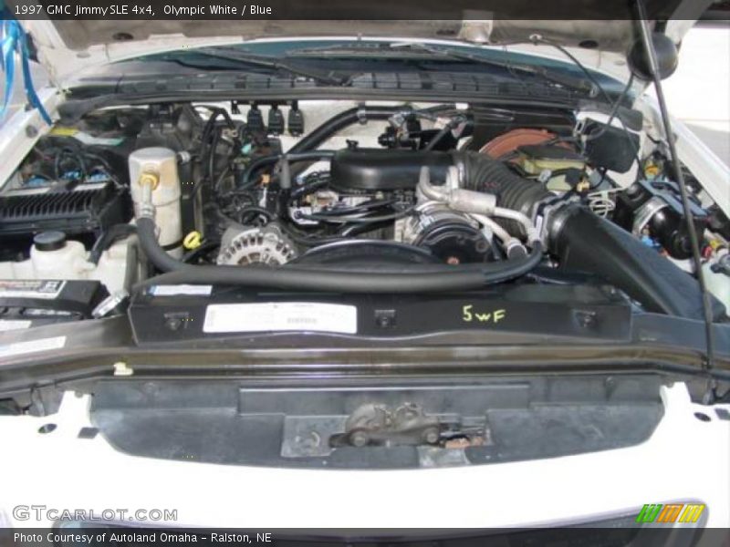 Olympic White / Blue 1997 GMC Jimmy SLE 4x4