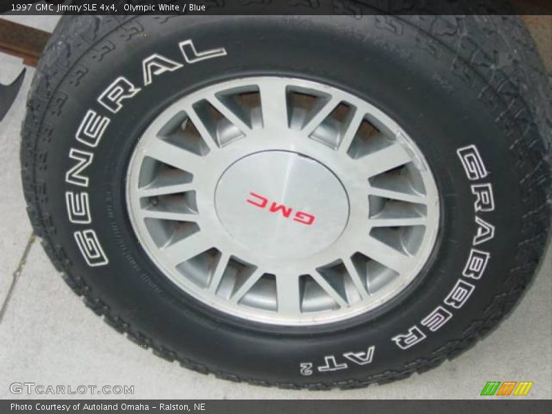 Olympic White / Blue 1997 GMC Jimmy SLE 4x4