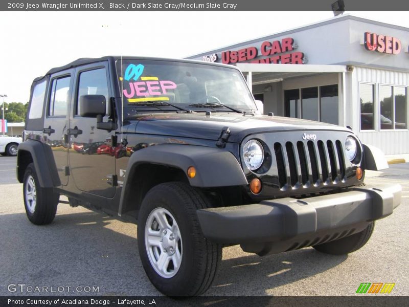 Black / Dark Slate Gray/Medium Slate Gray 2009 Jeep Wrangler Unlimited X