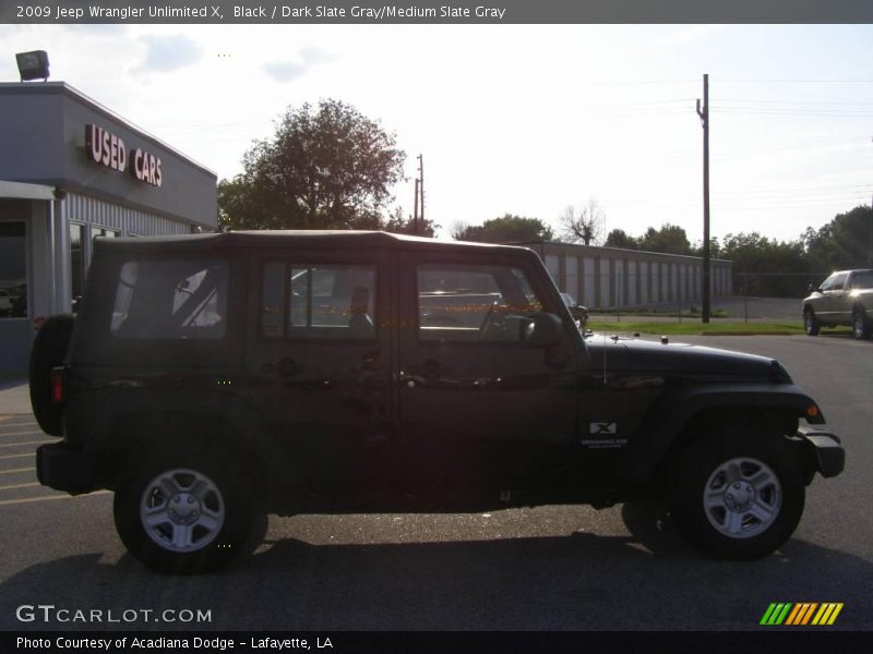 Black / Dark Slate Gray/Medium Slate Gray 2009 Jeep Wrangler Unlimited X