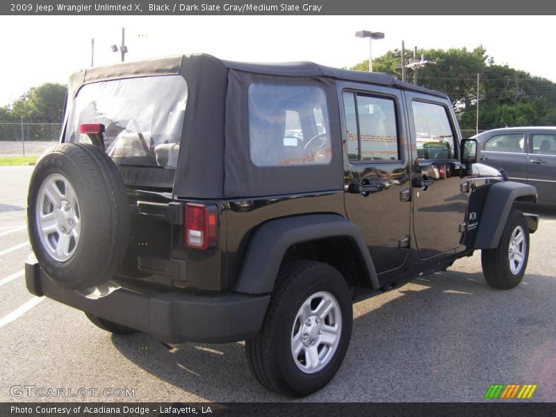Black / Dark Slate Gray/Medium Slate Gray 2009 Jeep Wrangler Unlimited X