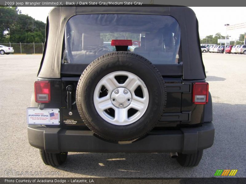 Black / Dark Slate Gray/Medium Slate Gray 2009 Jeep Wrangler Unlimited X