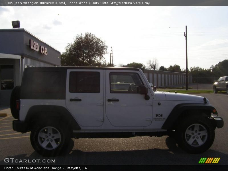 Stone White / Dark Slate Gray/Medium Slate Gray 2009 Jeep Wrangler Unlimited X 4x4