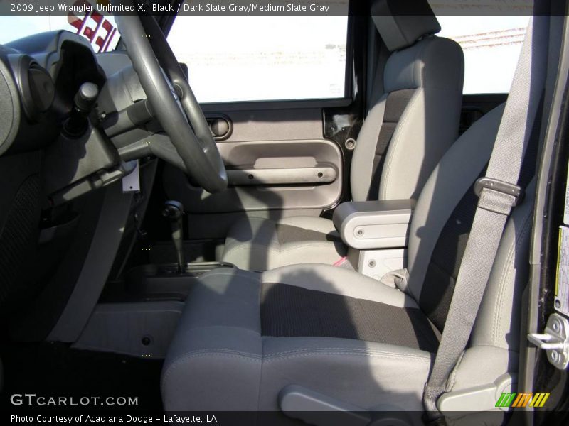 Black / Dark Slate Gray/Medium Slate Gray 2009 Jeep Wrangler Unlimited X