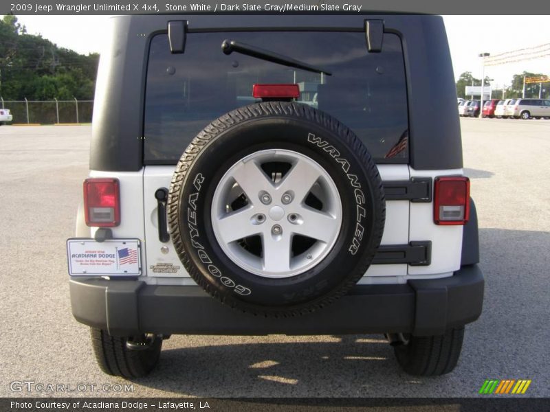 Stone White / Dark Slate Gray/Medium Slate Gray 2009 Jeep Wrangler Unlimited X 4x4