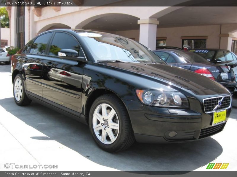 Black / Off-Black 2007 Volvo S40 2.4i