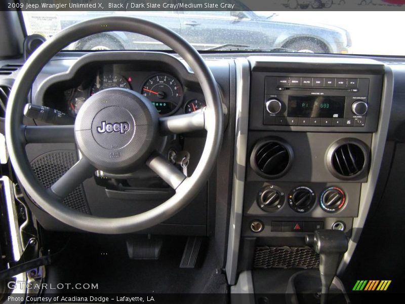 Black / Dark Slate Gray/Medium Slate Gray 2009 Jeep Wrangler Unlimited X