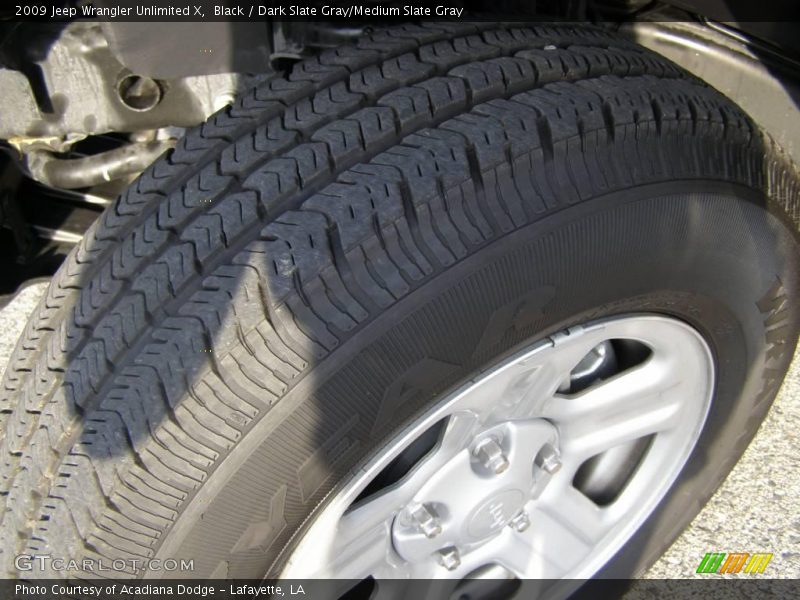 Black / Dark Slate Gray/Medium Slate Gray 2009 Jeep Wrangler Unlimited X