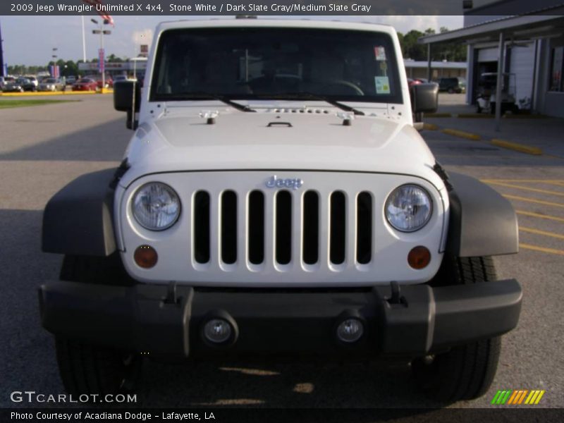 Stone White / Dark Slate Gray/Medium Slate Gray 2009 Jeep Wrangler Unlimited X 4x4