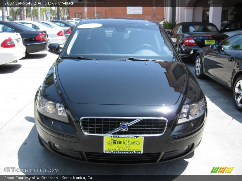Black / Off-Black 2007 Volvo S40 2.4i