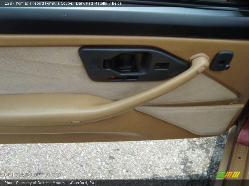 Dark Red Metallic / Beige 1987 Pontiac Firebird Formula Coupe