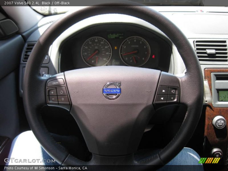 Black / Off-Black 2007 Volvo S40 2.4i