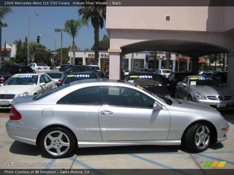 Iridium Silver Metallic / Black 2006 Mercedes-Benz CLK 500 Coupe