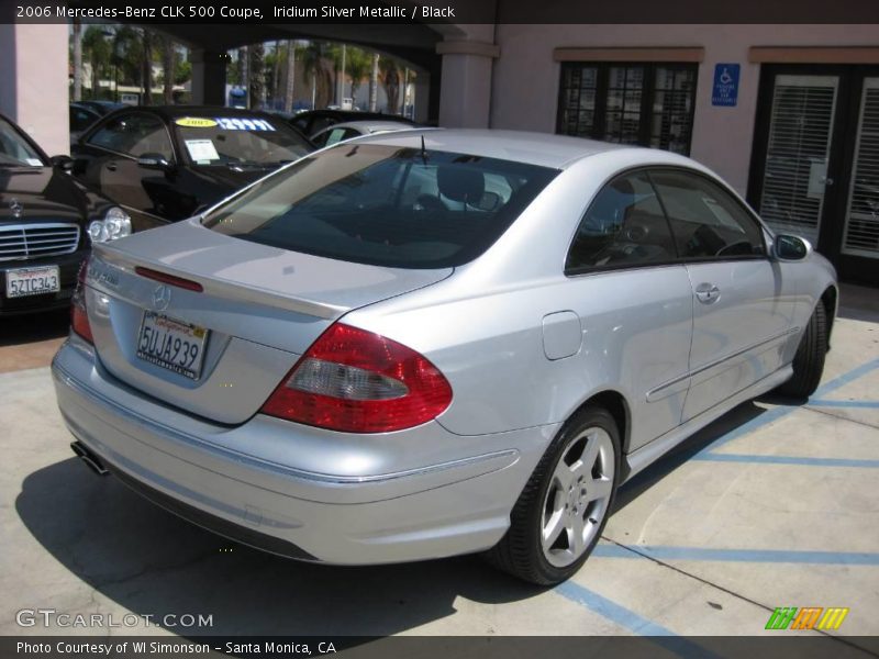 Iridium Silver Metallic / Black 2006 Mercedes-Benz CLK 500 Coupe