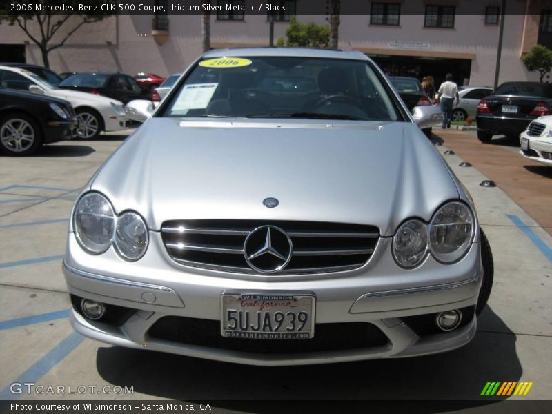 Iridium Silver Metallic / Black 2006 Mercedes-Benz CLK 500 Coupe