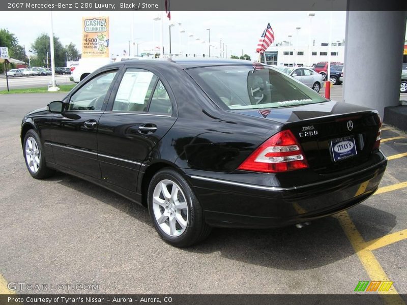 Black / Stone 2007 Mercedes-Benz C 280 Luxury