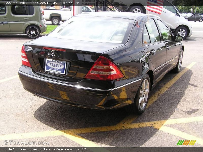 Black / Stone 2007 Mercedes-Benz C 280 Luxury