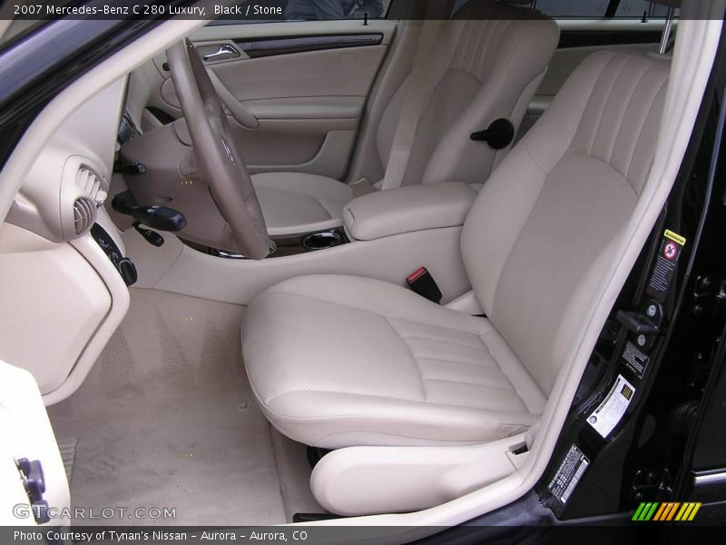 Black / Stone 2007 Mercedes-Benz C 280 Luxury
