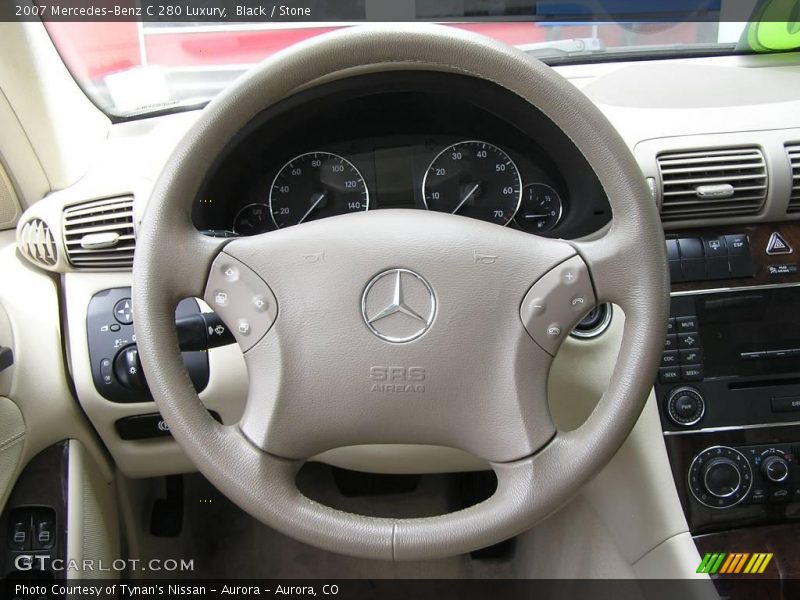 Black / Stone 2007 Mercedes-Benz C 280 Luxury